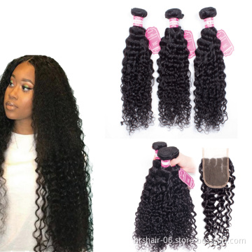 100% Real Human Hair deep Wave 12-30 Inch Virgin Hair Weaving